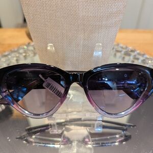 Kurt Geiger Purple Gradient Cat Eye Sunglasses